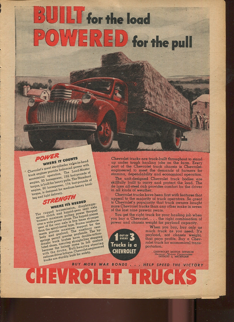 Antique Chevrolet Automobile Advertisements – 80 Original Print Ads, 1924–1992 – Cars, Trucks, WWII, Soap Box Derby & Classic Models