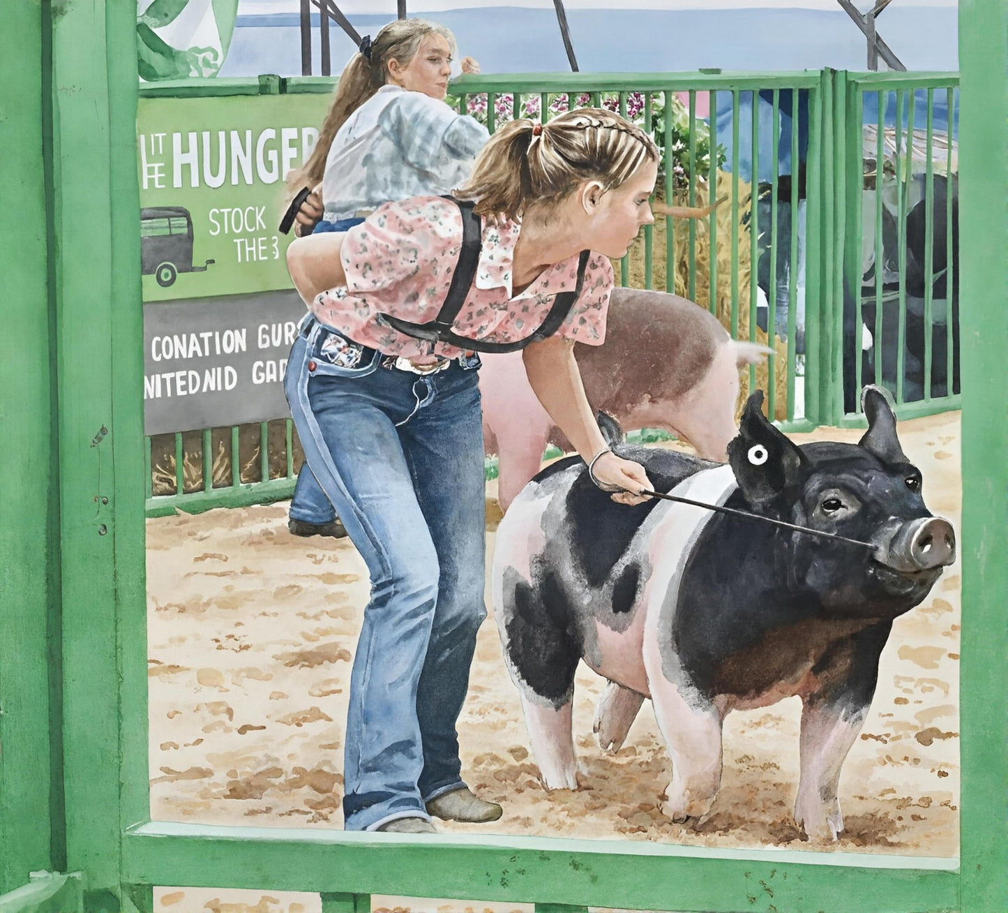 Market Hog Class - Digital Wall Art – Instant Download - Chesapeake Farms LLC - Gourmet Jams/Jellies & Coffee - Original Artworks - Antiques