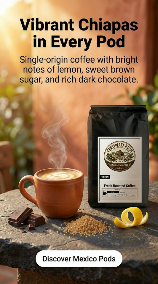 Mexico Coffee Pods - Chesapeake Farms LLC - Gourmet Jams/Jellies & Coffee - Original Artworks - Antiques