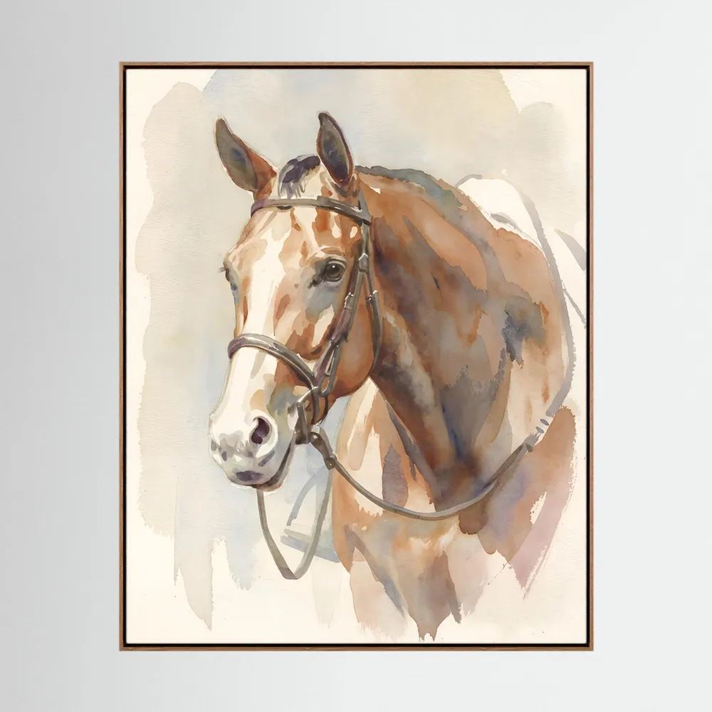 Ready To Show - Hunter Quarter Horse in Watercolor