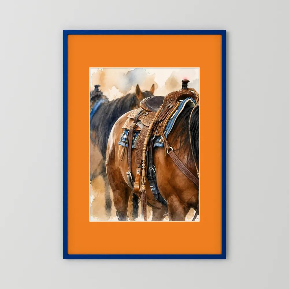 Delta Saddlework — Quarter Horse Watercolor