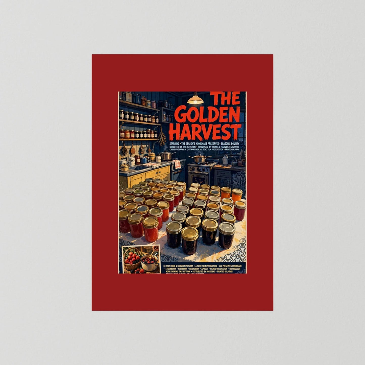  Golden Harvest Kitchen – 1967 Preserve House Poster
