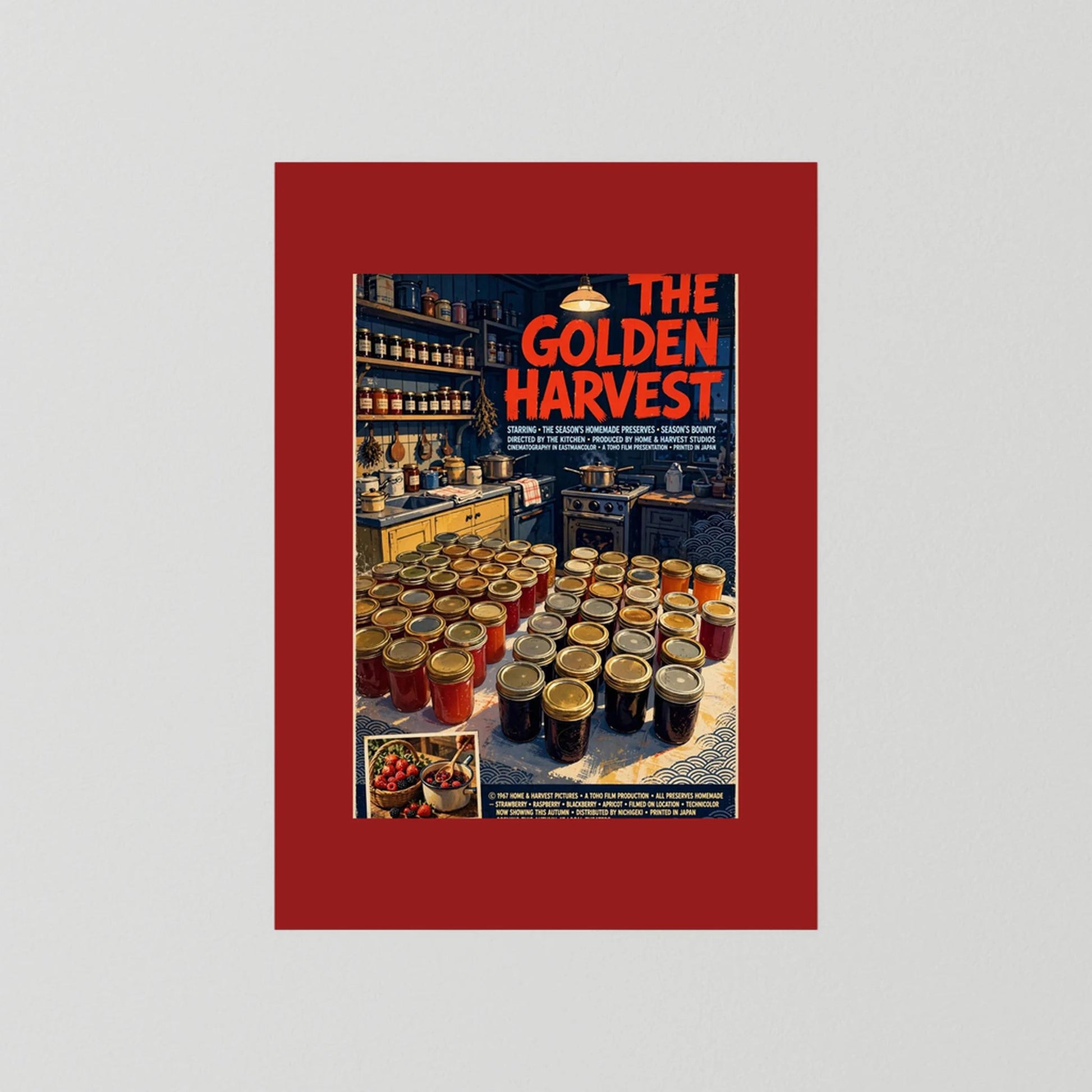  Golden Harvest Kitchen – 1967 Preserve House Poster