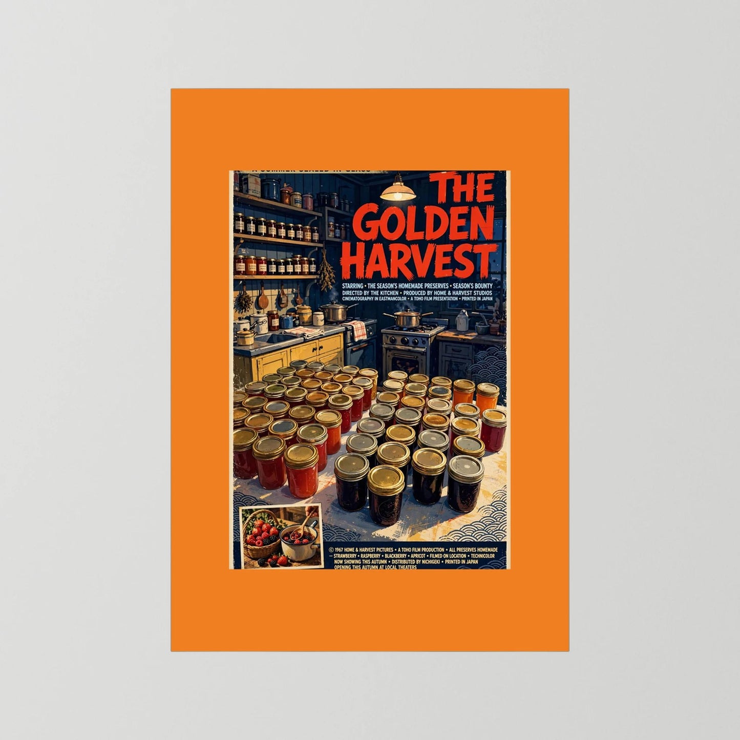  Golden Harvest Kitchen – 1967 Preserve House Poster