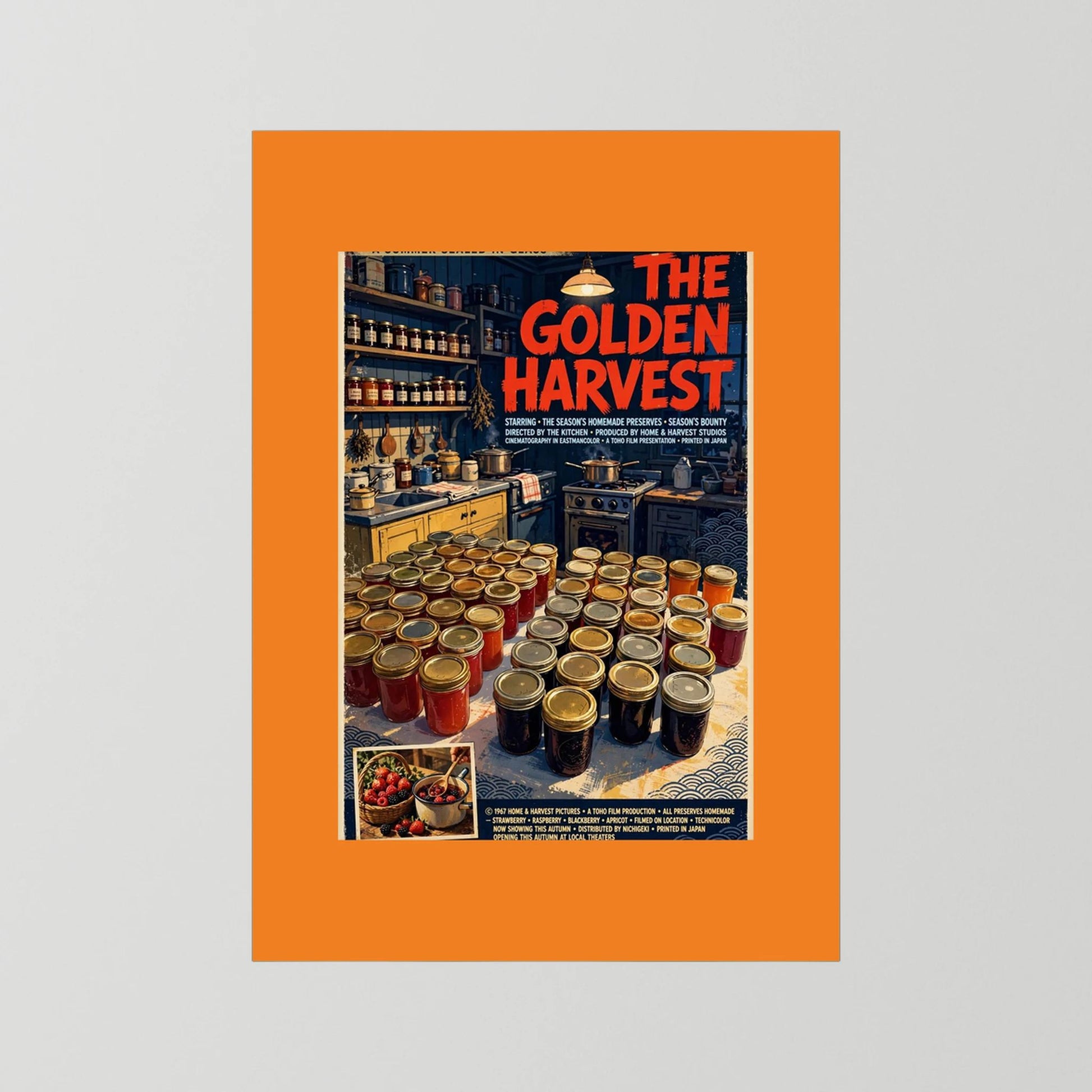  Golden Harvest Kitchen – 1967 Preserve House Poster