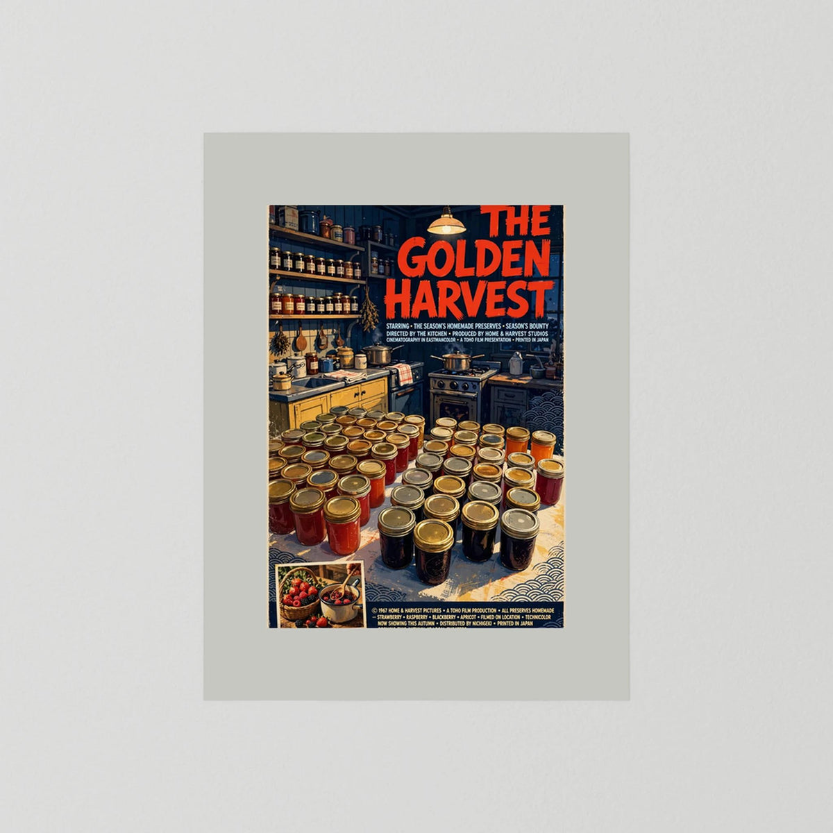  Golden Harvest Kitchen – 1967 Preserve House Poster