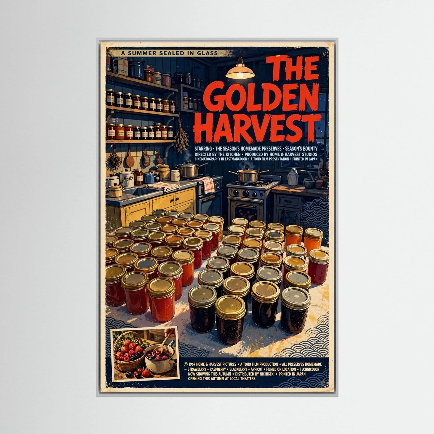 Golden Harvest Kitchen – 1967 Preserve House Poster