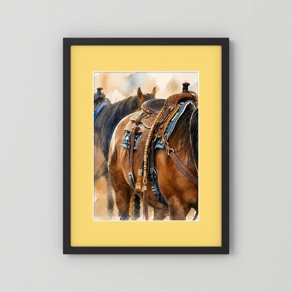 Delta Saddlework — Quarter Horse Watercolor