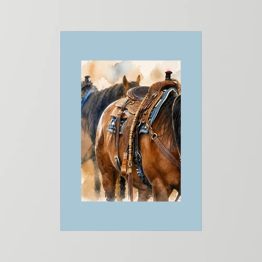 Delta Saddlework — Quarter Horse Watercolor