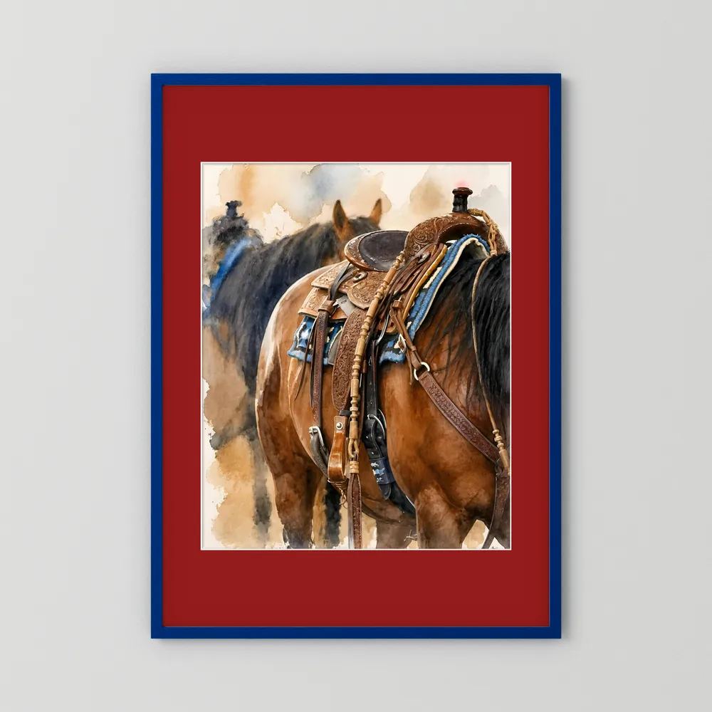 Delta Saddlework — Quarter Horse Watercolor