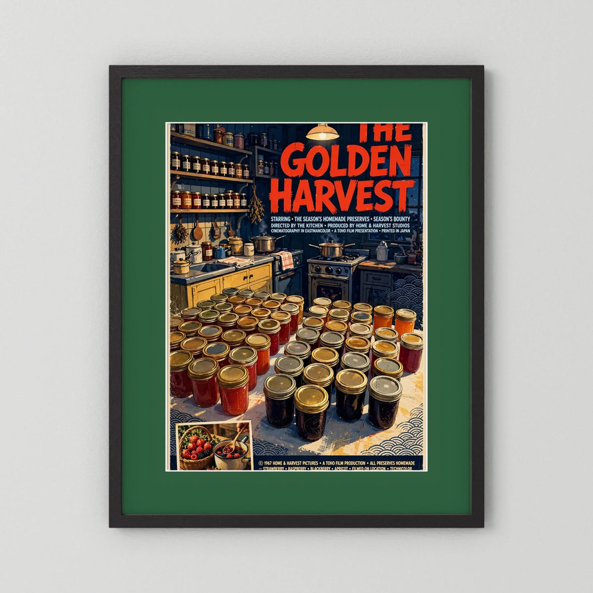  Golden Harvest Kitchen – 1967 Preserve House Poster