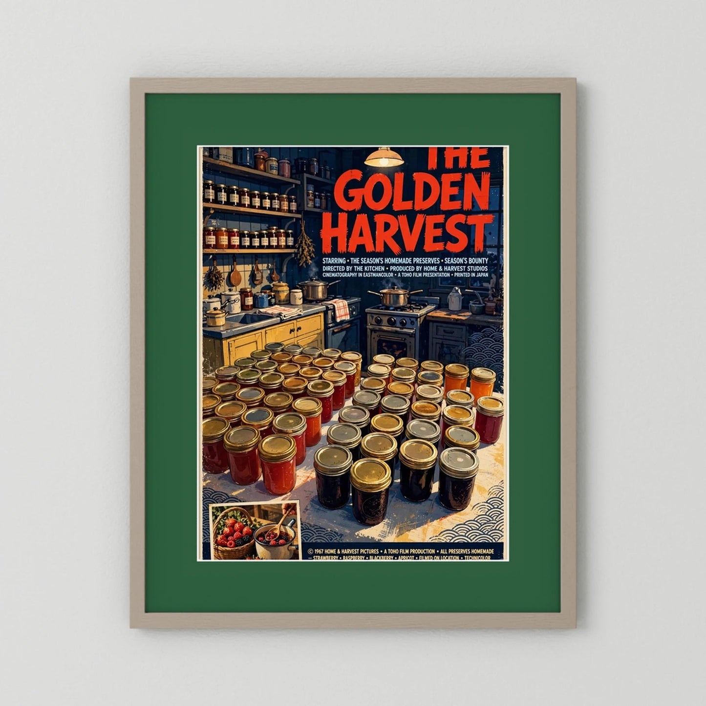  Golden Harvest Kitchen – 1967 Preserve House Poster