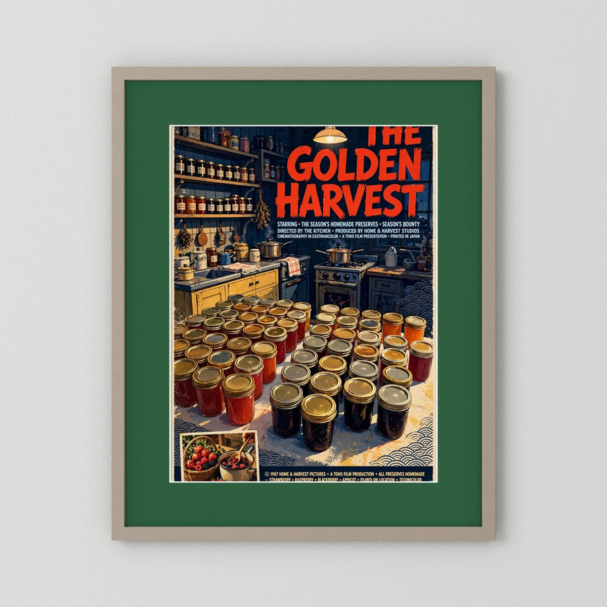  Golden Harvest Kitchen – 1967 Preserve House Poster
