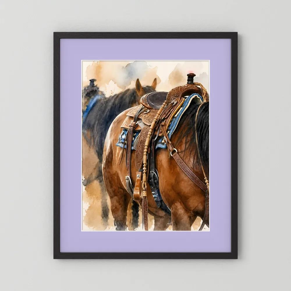 Delta Saddlework — Quarter Horse Watercolor