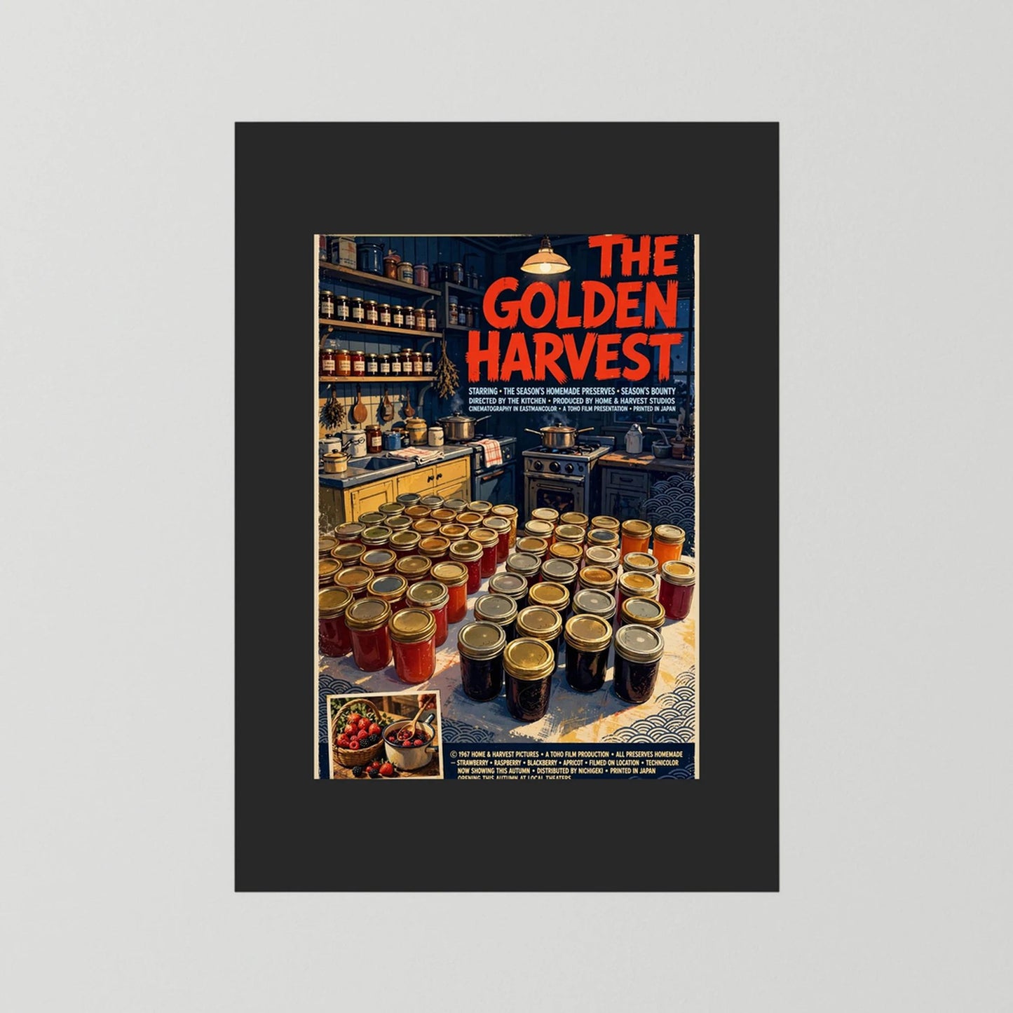  Golden Harvest Kitchen – 1967 Preserve House Poster