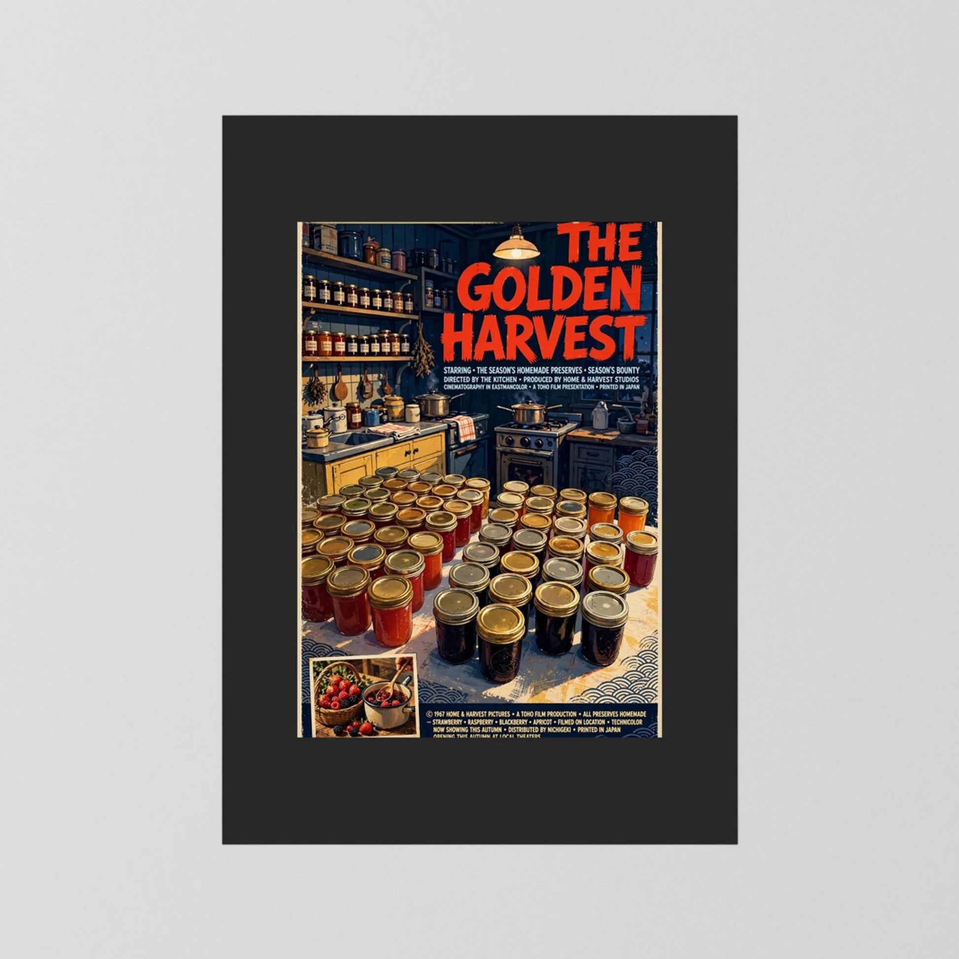  Golden Harvest Kitchen – 1967 Preserve House Poster