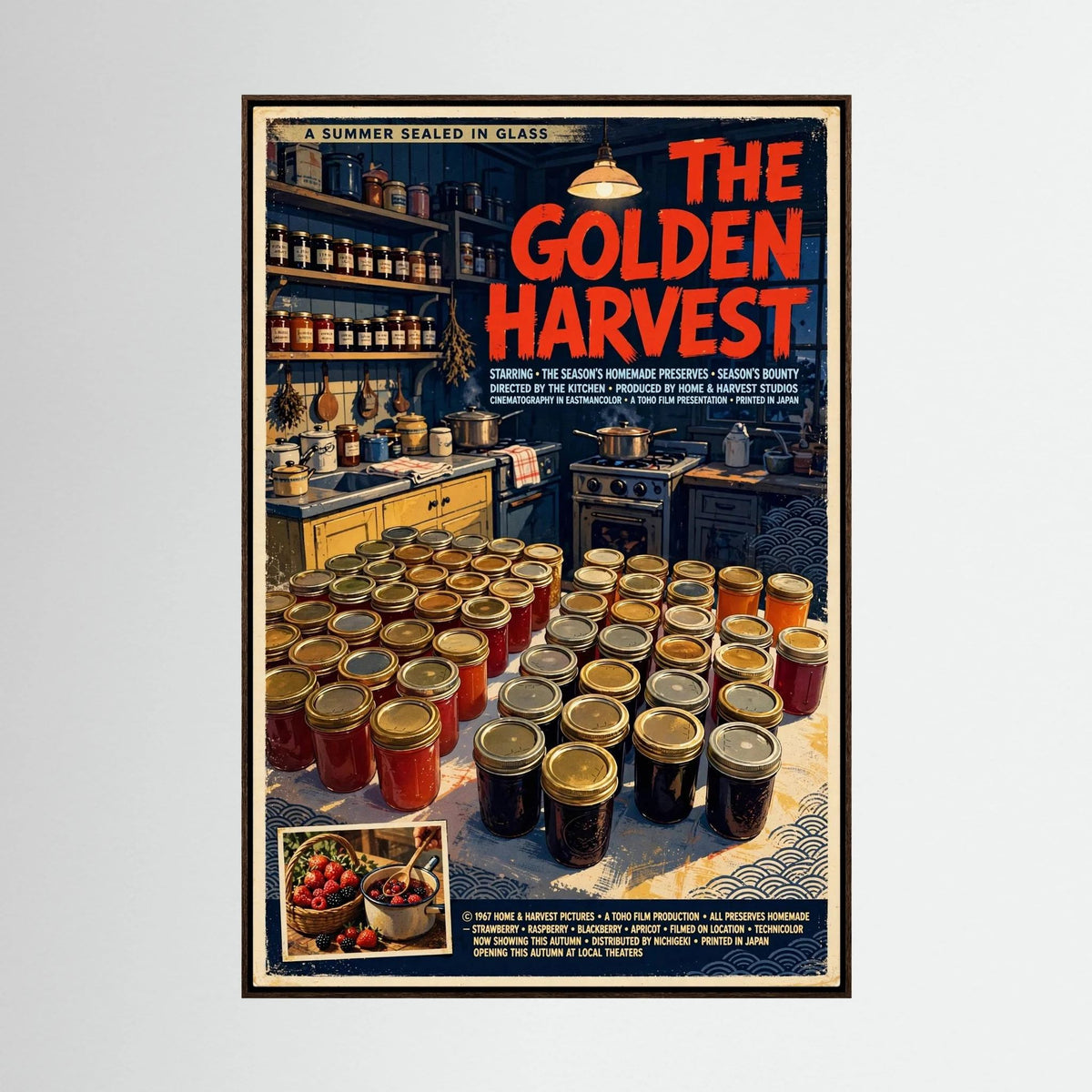 Golden Harvest Kitchen – 1967 Preserve House Poster