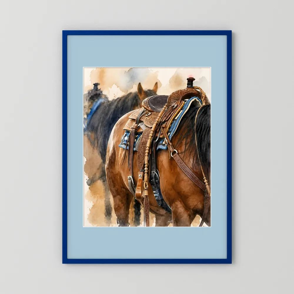 Delta Saddlework — Quarter Horse Watercolor