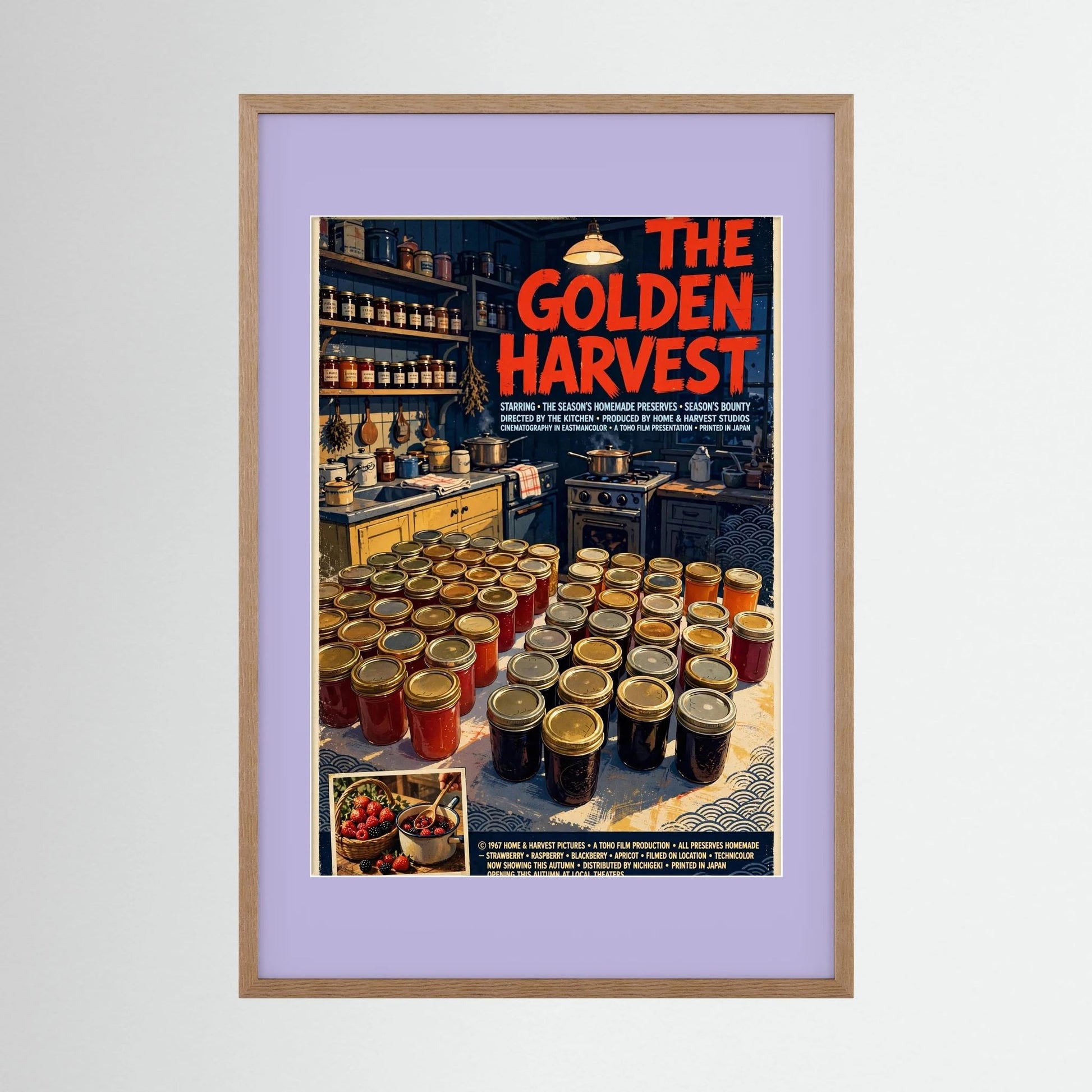  Golden Harvest Kitchen – 1967 Preserve House Poster