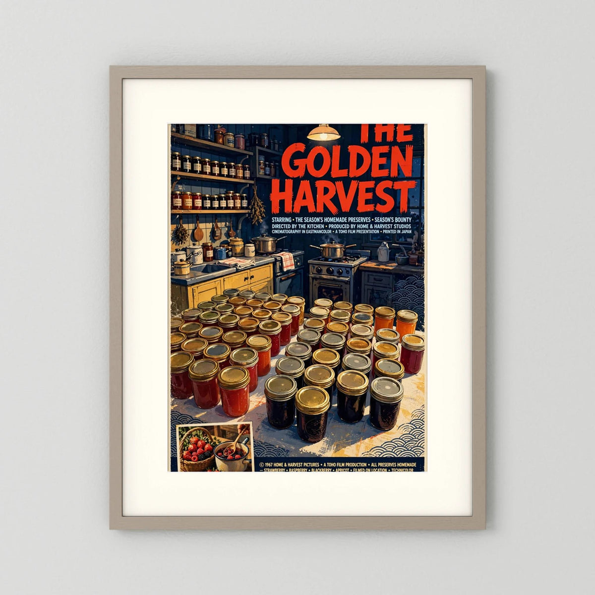  Golden Harvest Kitchen – 1967 Preserve House Poster