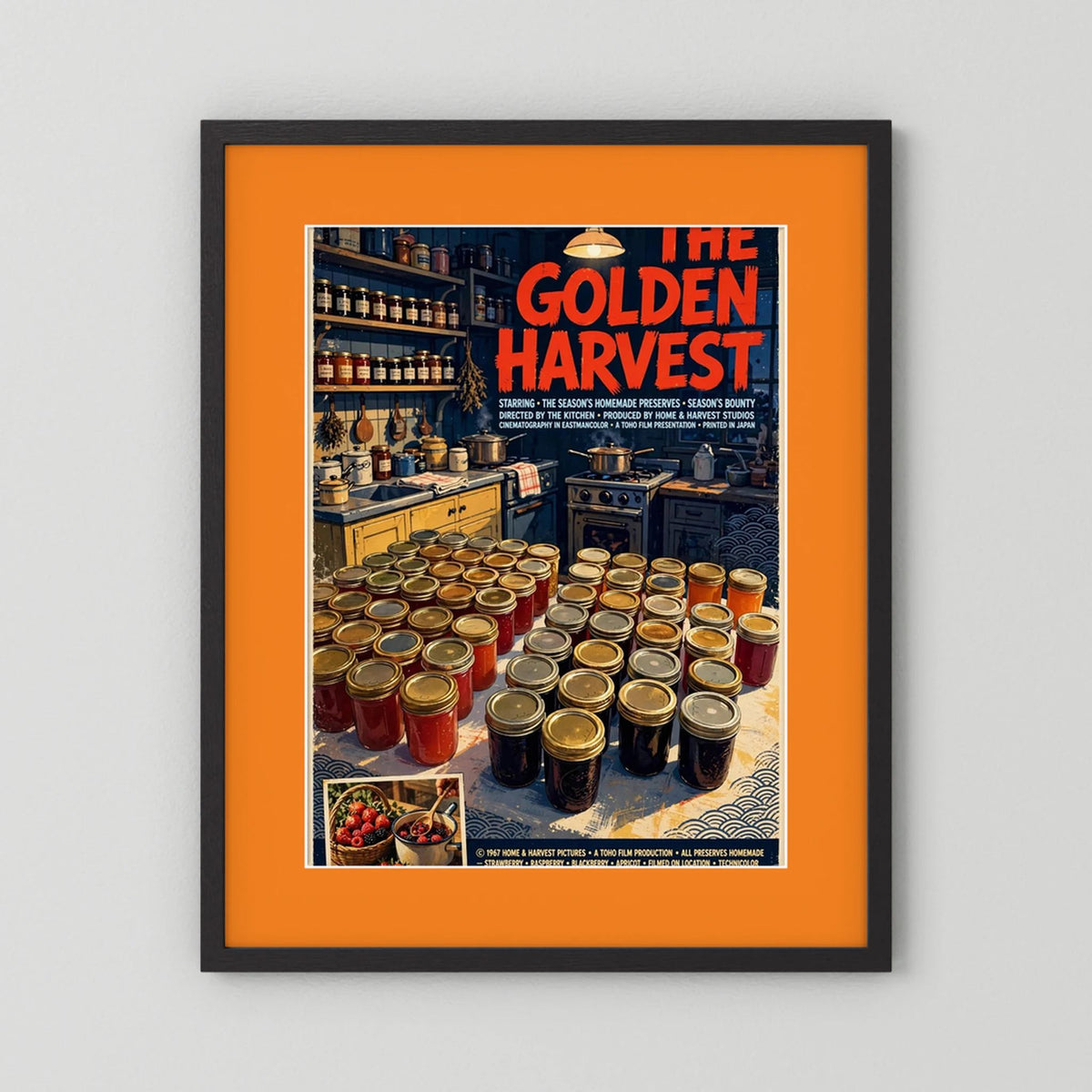  Golden Harvest Kitchen – 1967 Preserve House Poster