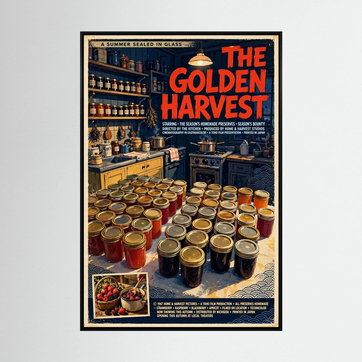 Golden Harvest Kitchen – 1967 Preserve House Poster