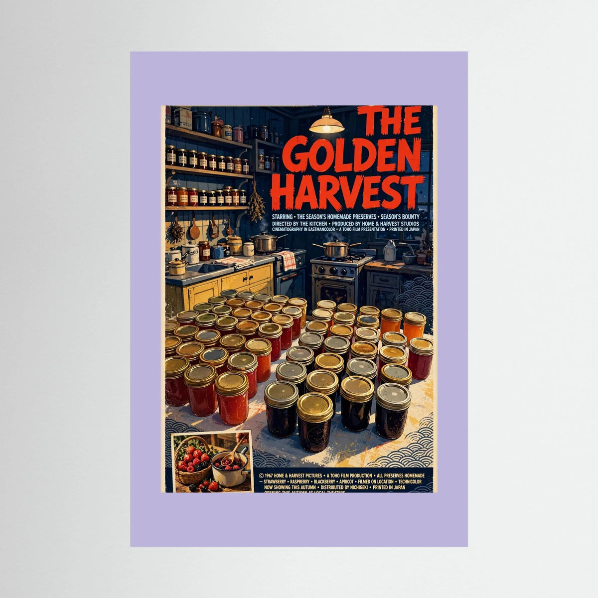  Golden Harvest Kitchen – 1967 Preserve House Poster