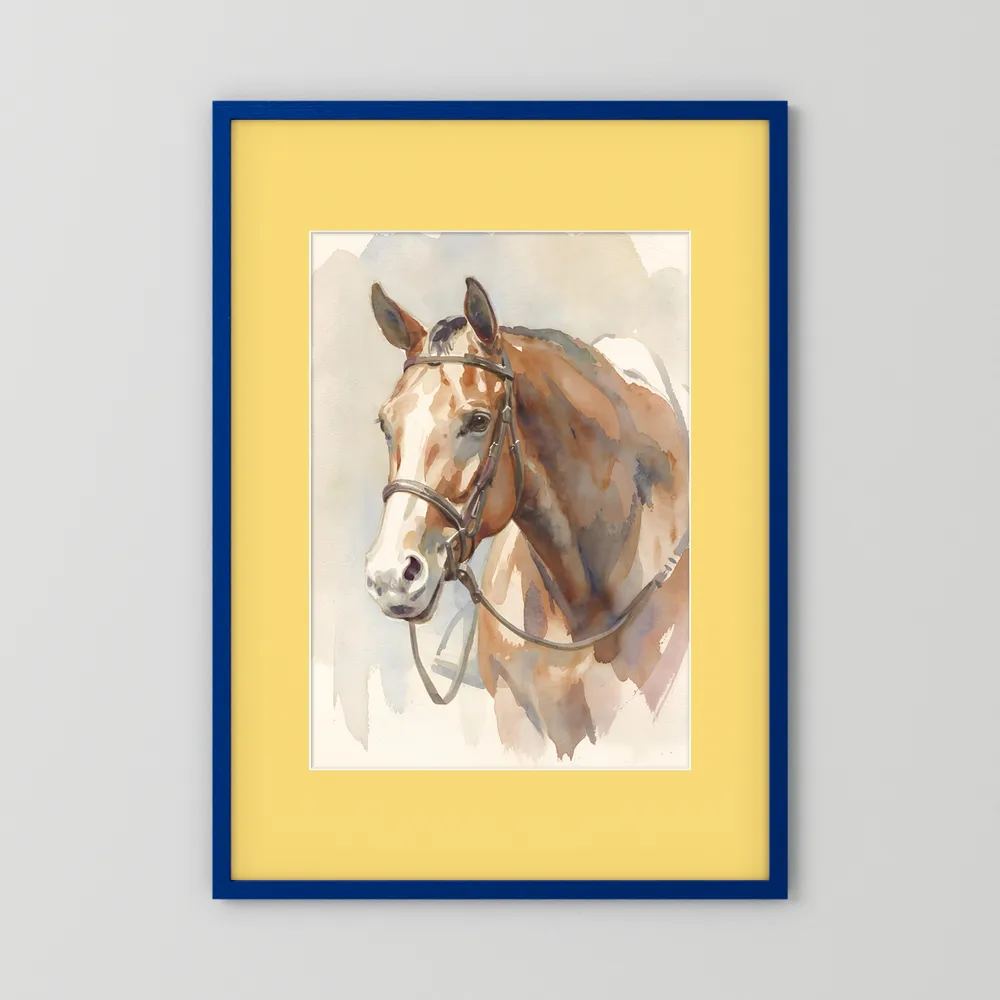Ready To Show – Hunter Quarter Horse in Watercolor