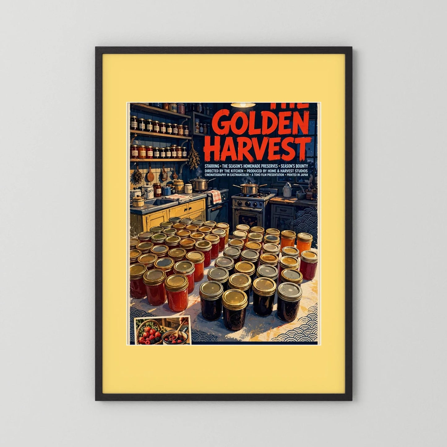  Golden Harvest Kitchen – 1967 Preserve House Poster