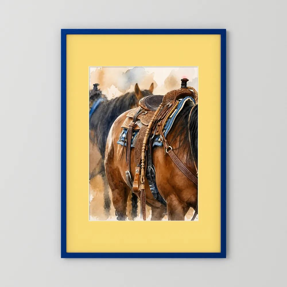 Delta Saddlework — Quarter Horse Watercolor