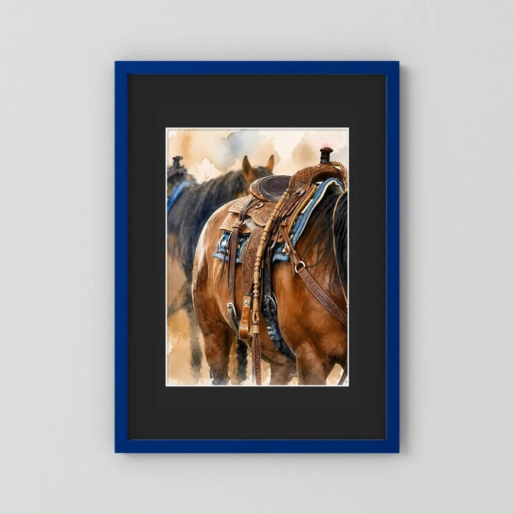 Delta Saddlework — Quarter Horse Watercolor