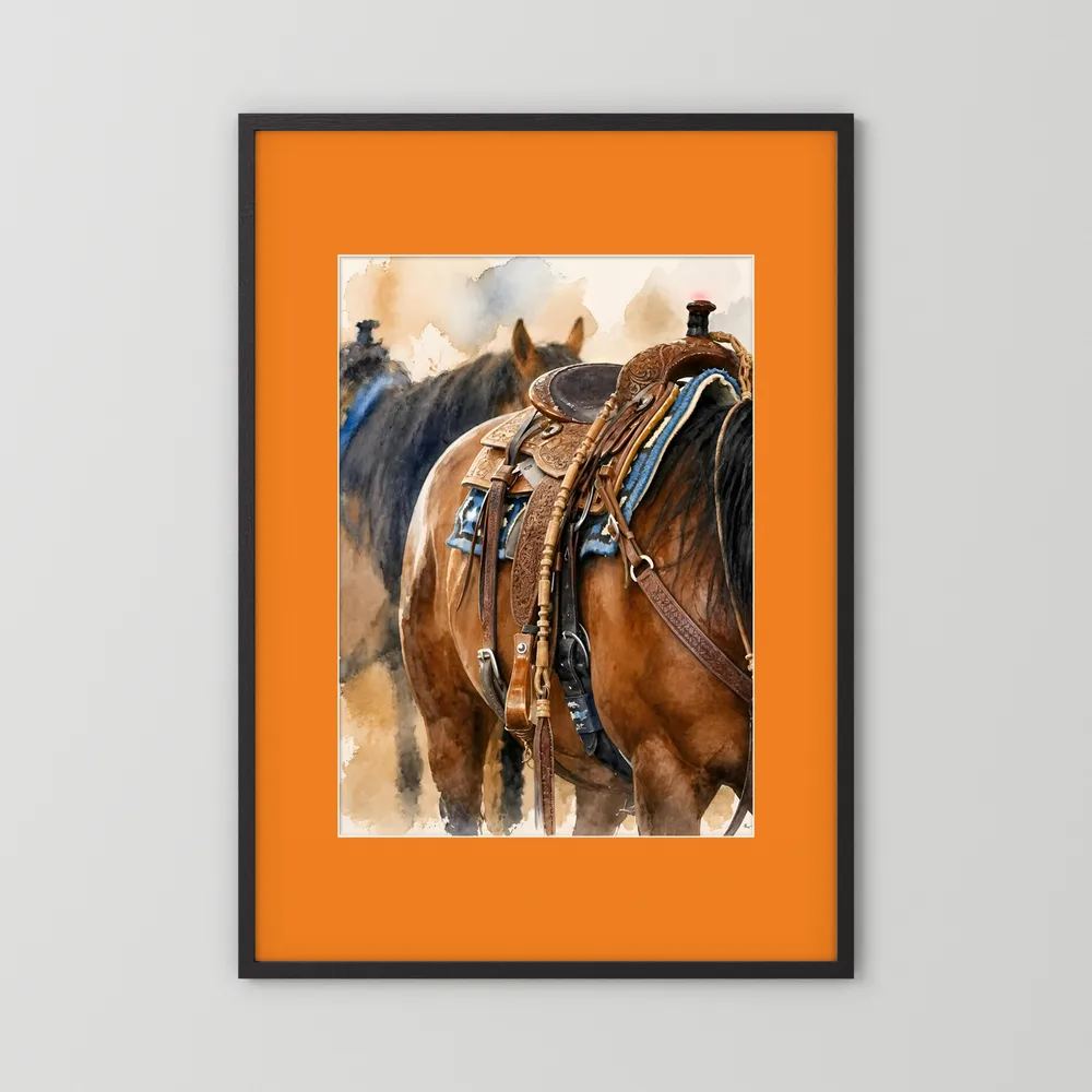 Delta Saddlework — Quarter Horse Watercolor
