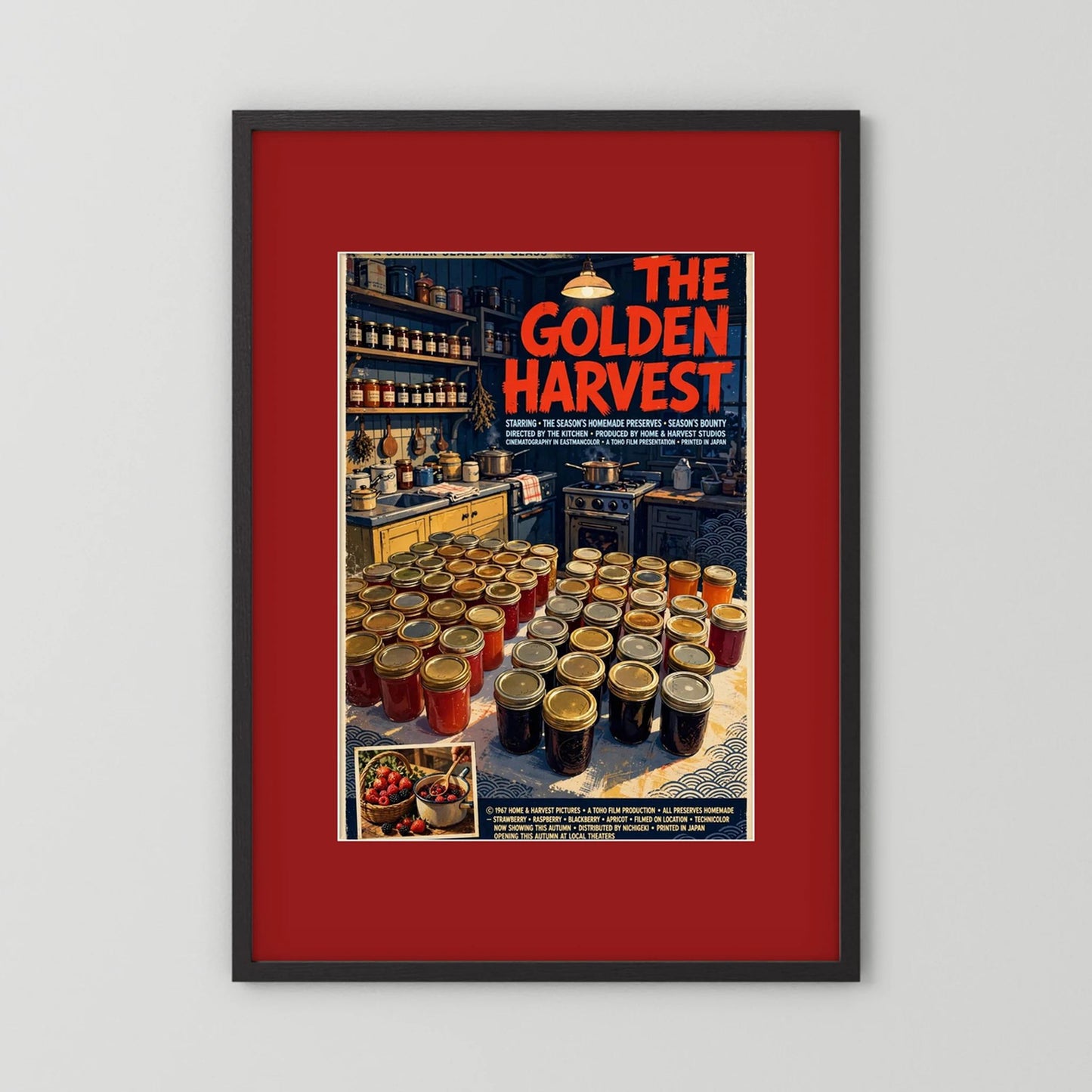  Golden Harvest Kitchen – 1967 Preserve House Poster