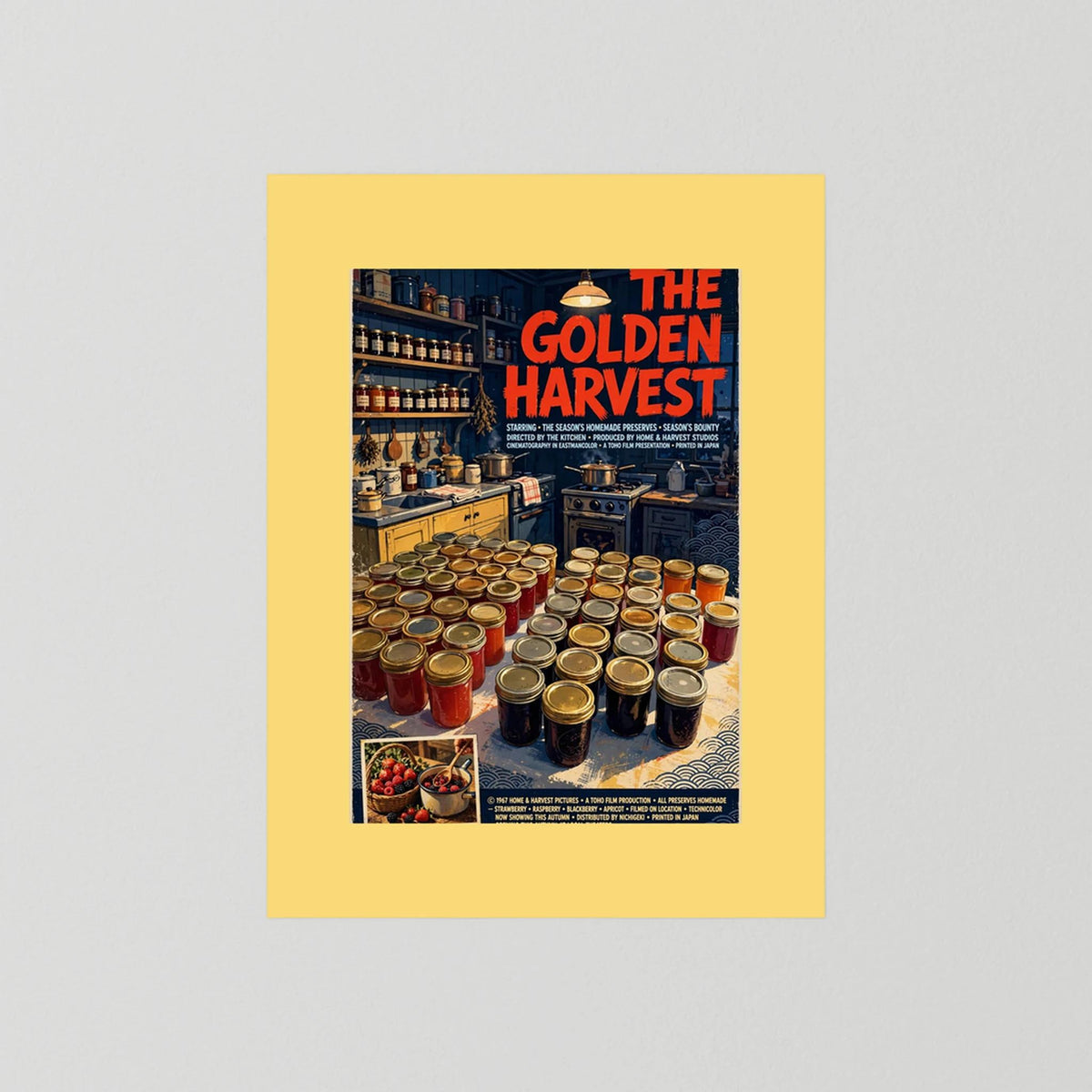  Golden Harvest Kitchen – 1967 Preserve House Poster