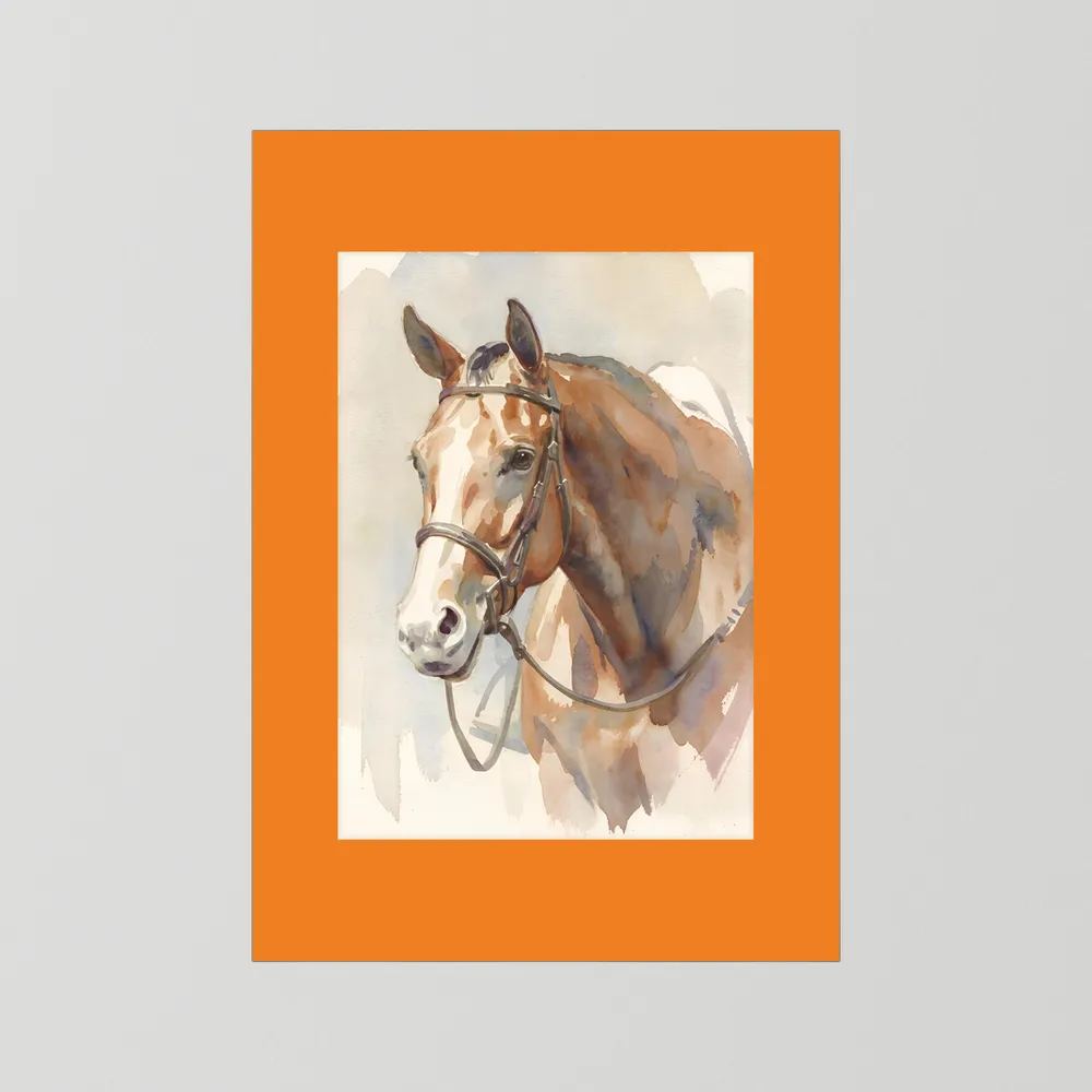 Ready To Show – Hunter Quarter Horse in Watercolor