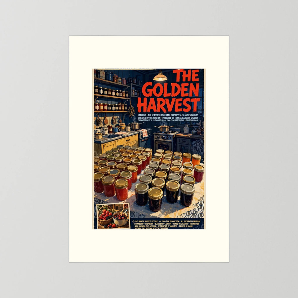  Golden Harvest Kitchen – 1967 Preserve House Poster