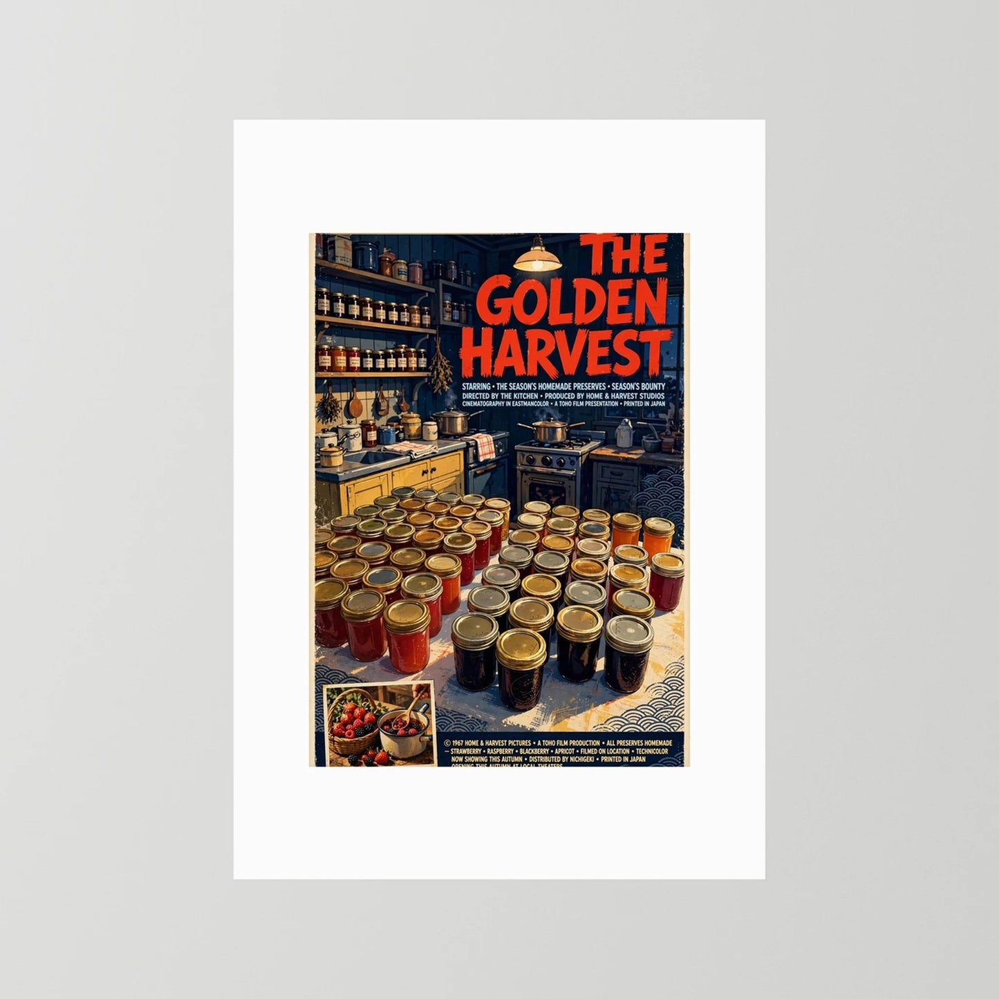  Golden Harvest Kitchen – 1967 Preserve House Poster