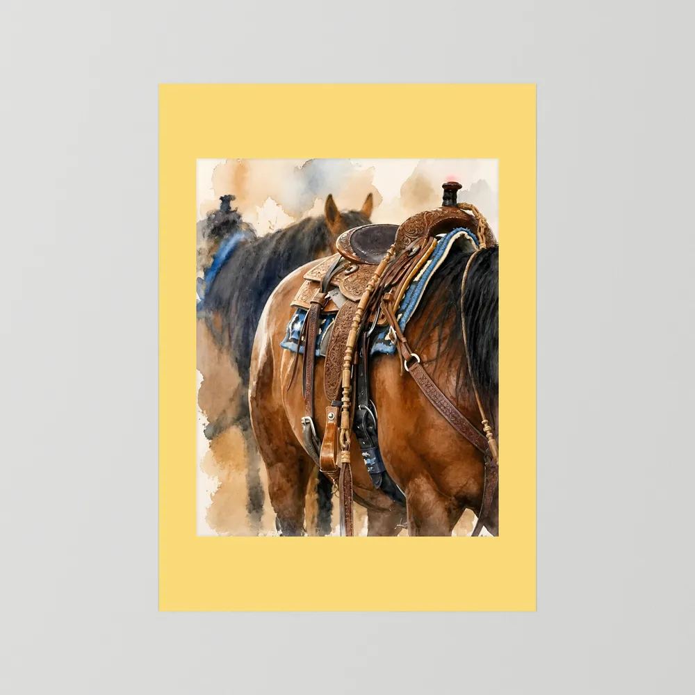 Delta Saddlework — Quarter Horse Watercolor