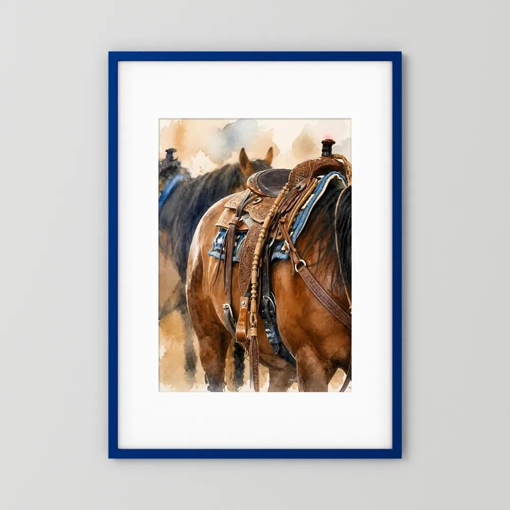 Delta Saddlework — Quarter Horse Watercolor
