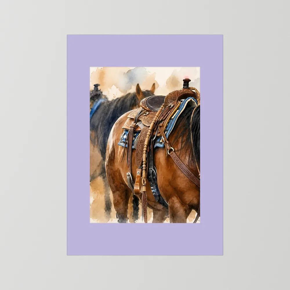 Delta Saddlework — Quarter Horse Watercolor