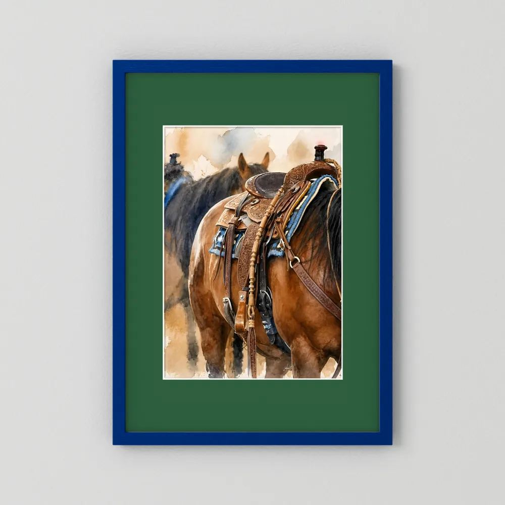 Delta Saddlework — Quarter Horse Watercolor