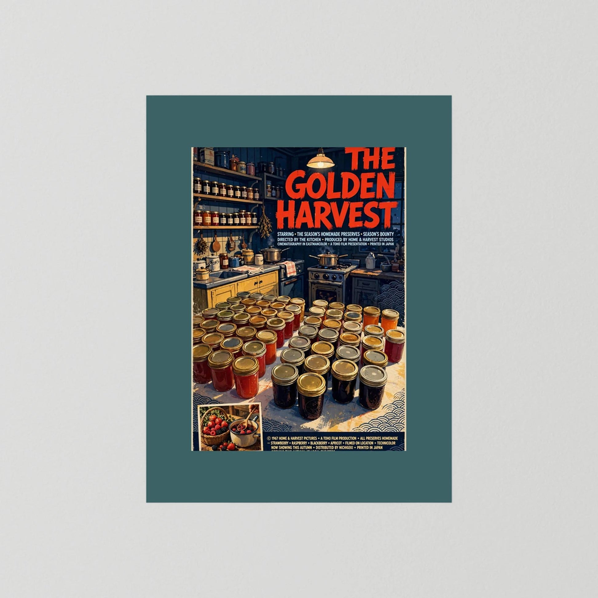  Golden Harvest Kitchen – 1967 Preserve House Poster