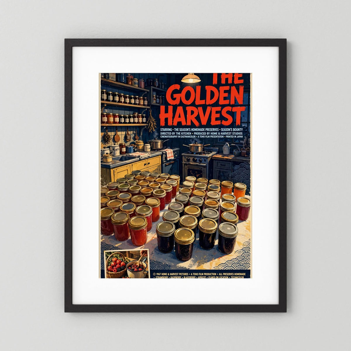  Golden Harvest Kitchen – 1967 Preserve House Poster