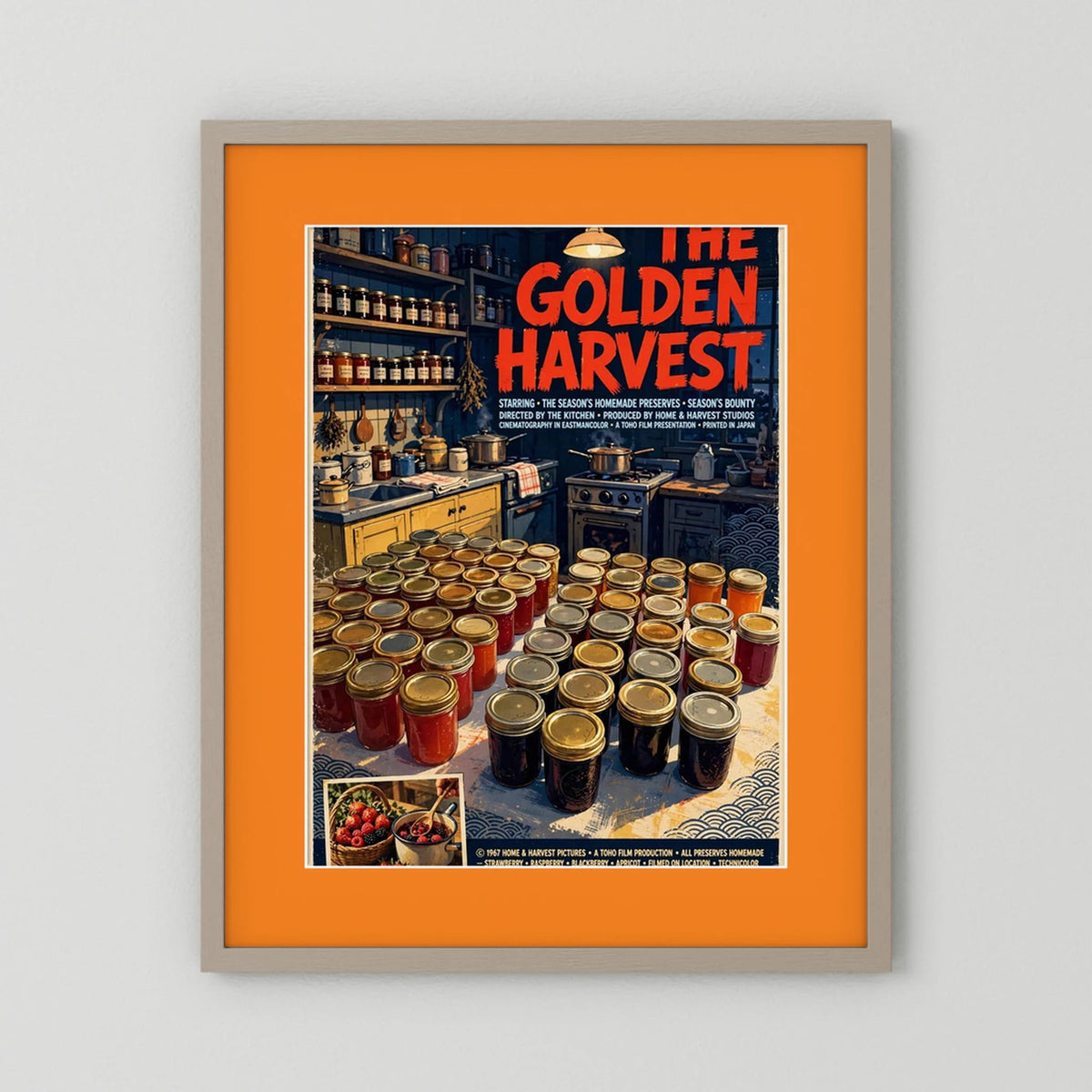  Golden Harvest Kitchen – 1967 Preserve House Poster