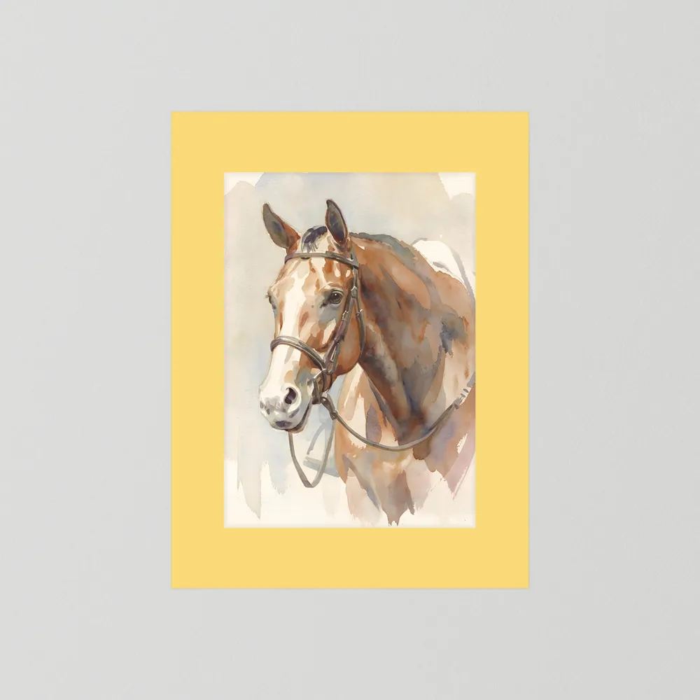Ready To Show – Hunter Quarter Horse in Watercolor
