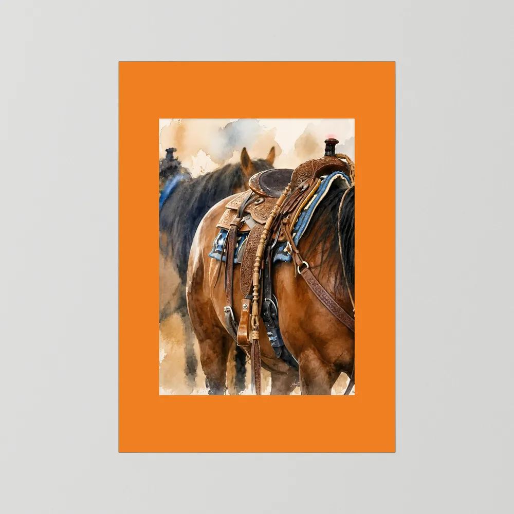 Delta Saddlework — Quarter Horse Watercolor