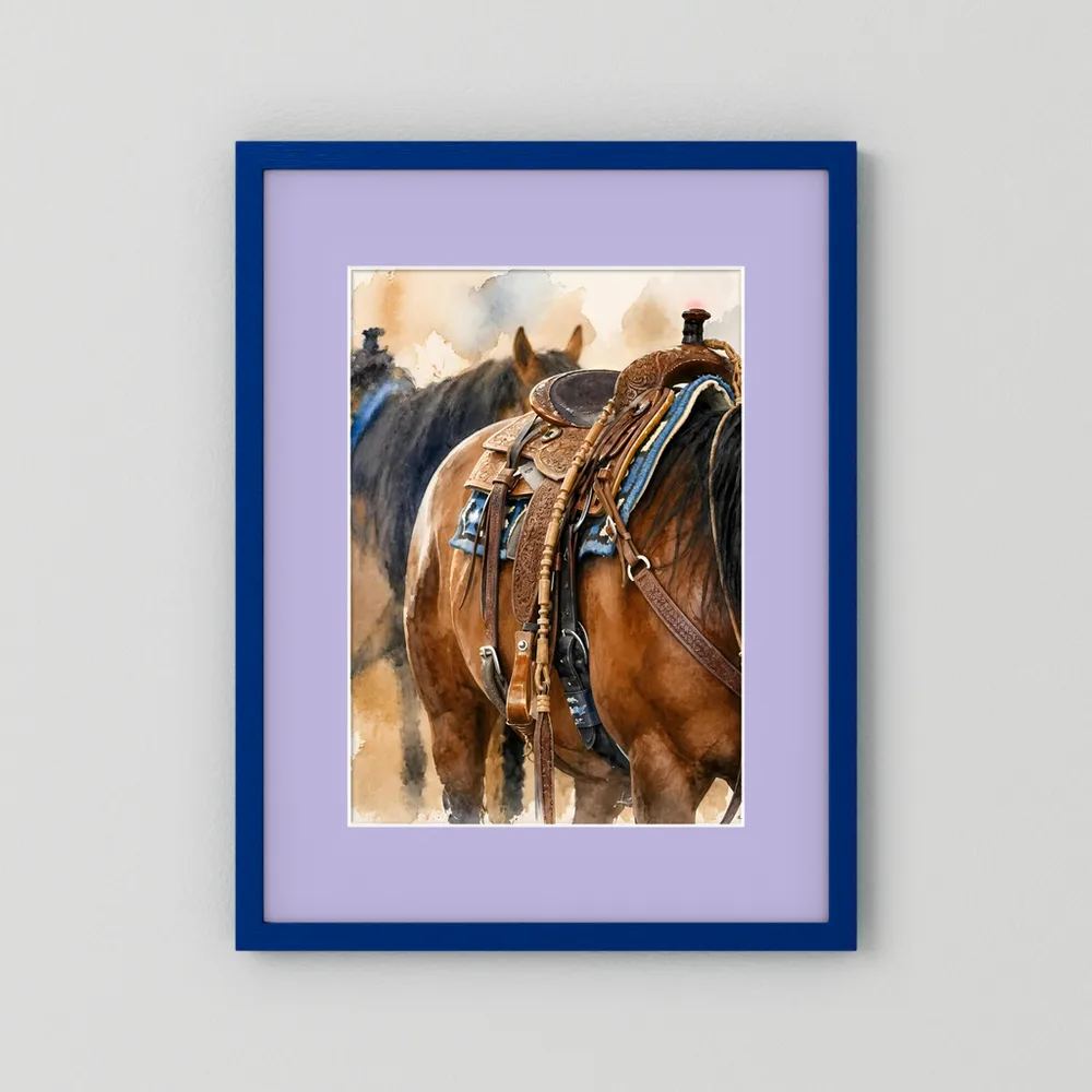 Delta Saddlework — Quarter Horse Watercolor