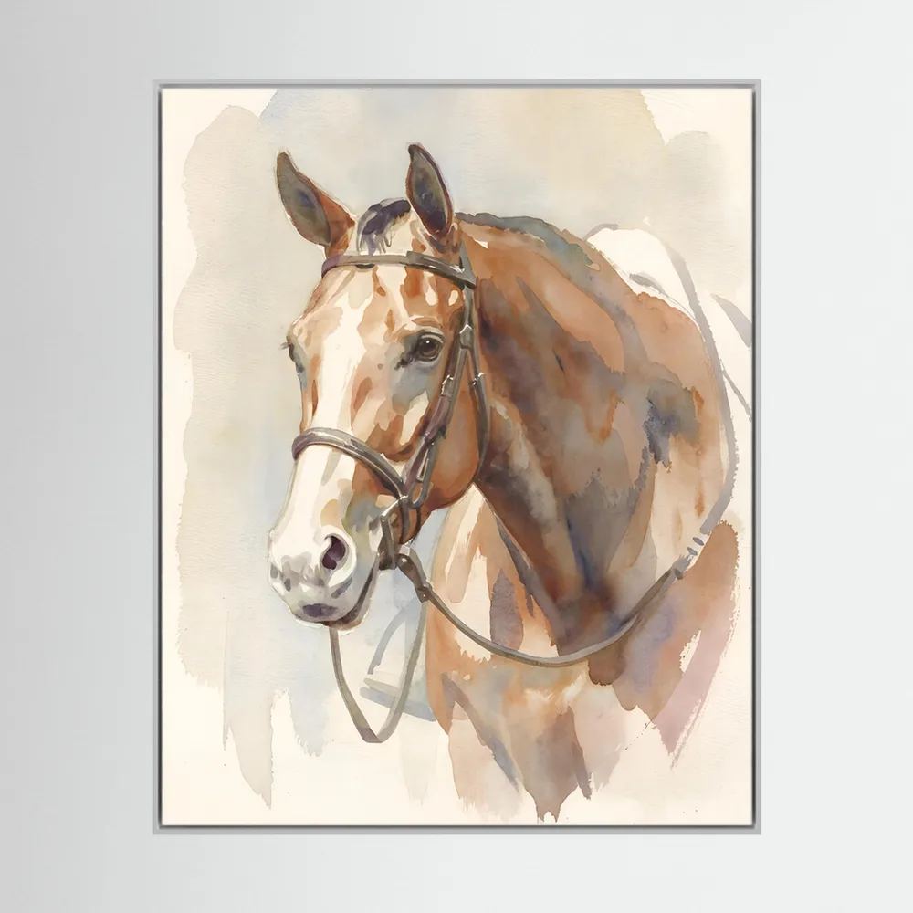 Ready To Show - Hunter Quarter Horse in Watercolor