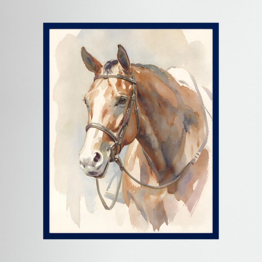 Ready To Show – Hunter Quarter Horse in Watercolor