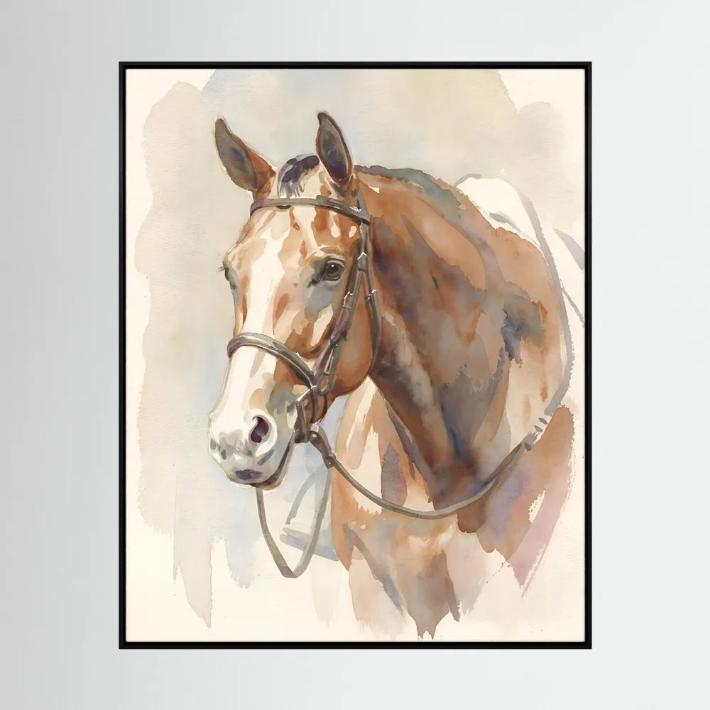 Ready To Show - Hunter Quarter Horse in Watercolor